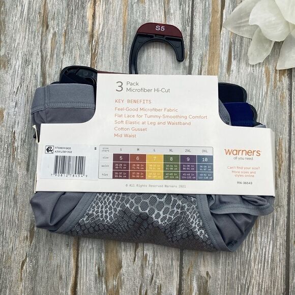 Micro Hi-Cut Panties Underwear Briefs 2, 3-packs Size S5 - Picture 3 of 13